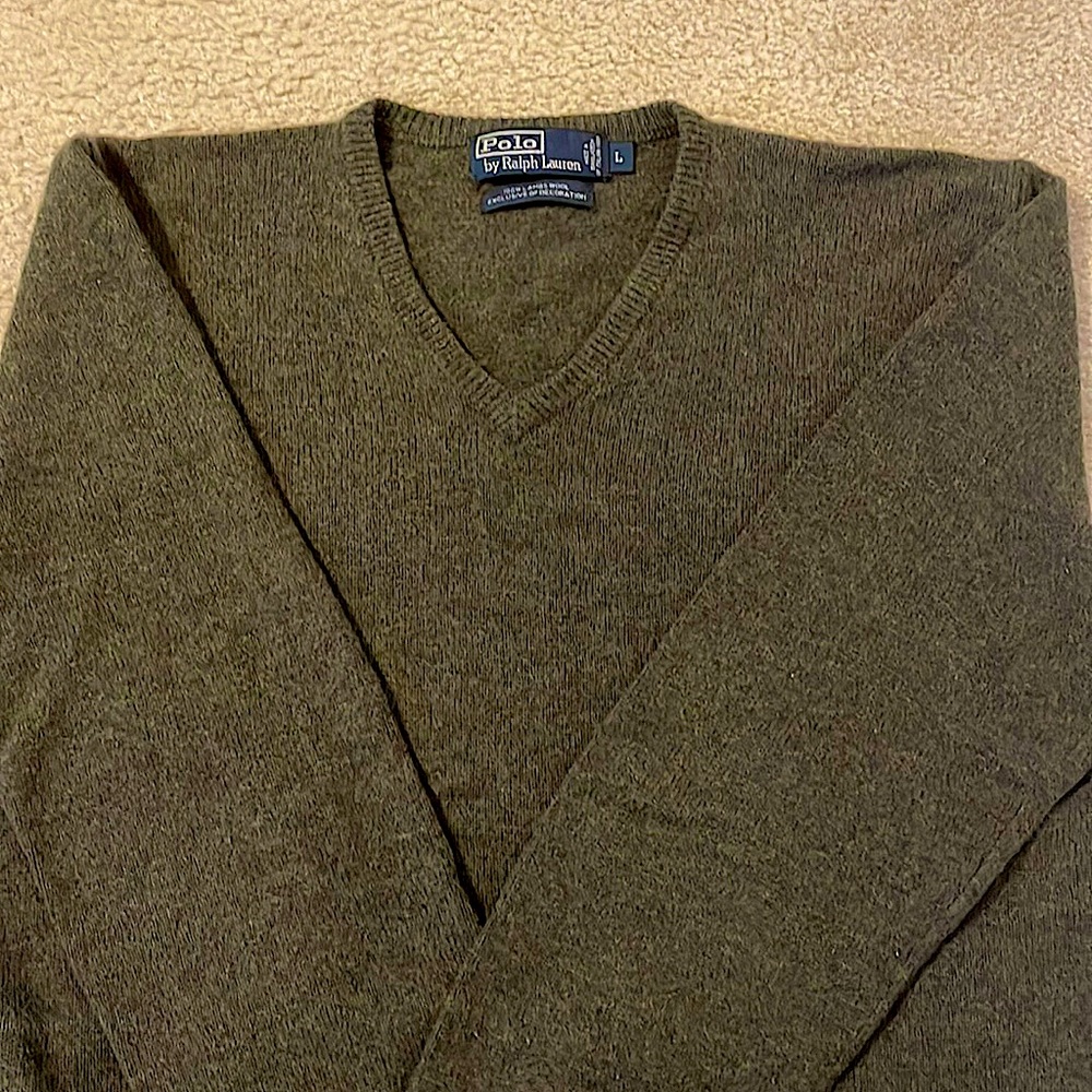 Polo V Neck Sweater by Ralph Lauren